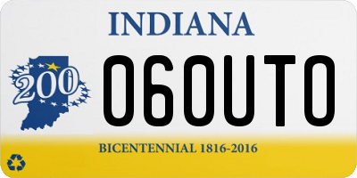 IN license plate 060UTO