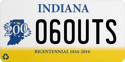IN license plate 060UTS