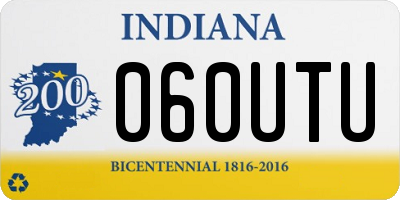 IN license plate 060UTU