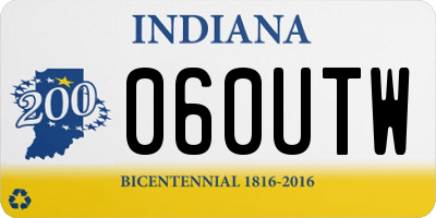 IN license plate 060UTW