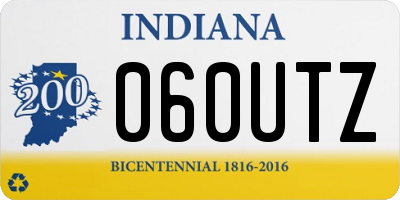 IN license plate 060UTZ