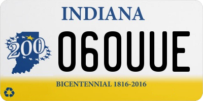 IN license plate 060UUE