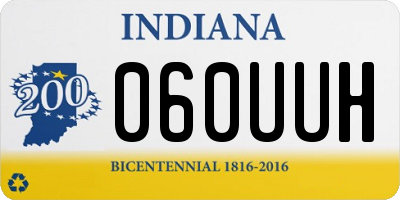 IN license plate 060UUH