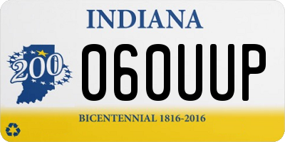 IN license plate 060UUP