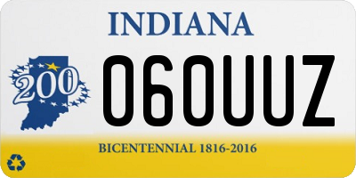 IN license plate 060UUZ