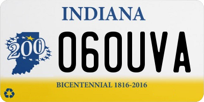 IN license plate 060UVA