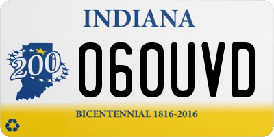IN license plate 060UVD