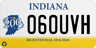 IN license plate 060UVH
