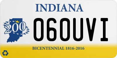 IN license plate 060UVI