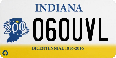 IN license plate 060UVL