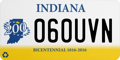 IN license plate 060UVN