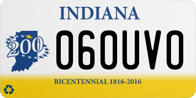 IN license plate 060UVO