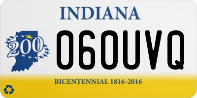 IN license plate 060UVQ