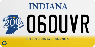 IN license plate 060UVR