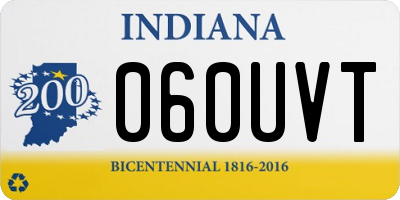 IN license plate 060UVT