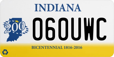 IN license plate 060UWC