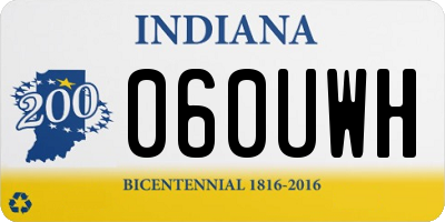 IN license plate 060UWH