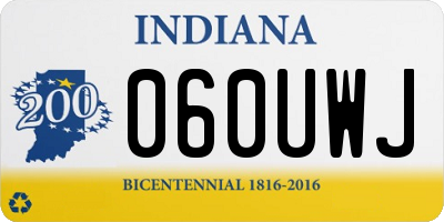 IN license plate 060UWJ