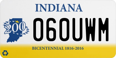 IN license plate 060UWM
