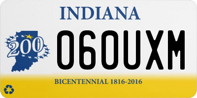 IN license plate 060UXM