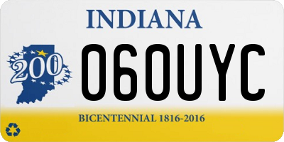 IN license plate 060UYC