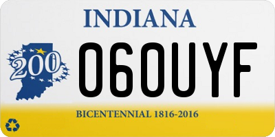 IN license plate 060UYF