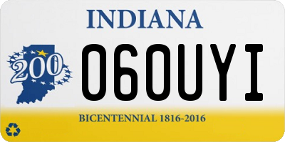 IN license plate 060UYI