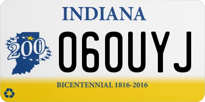 IN license plate 060UYJ