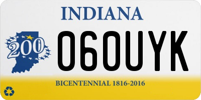 IN license plate 060UYK