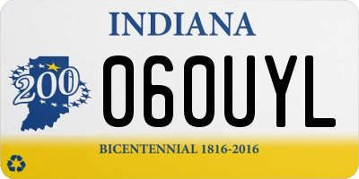 IN license plate 060UYL
