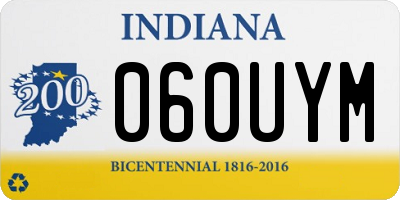 IN license plate 060UYM