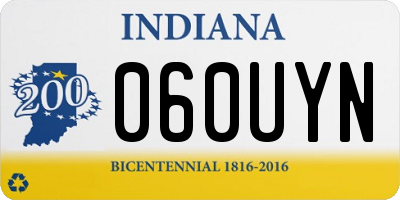 IN license plate 060UYN
