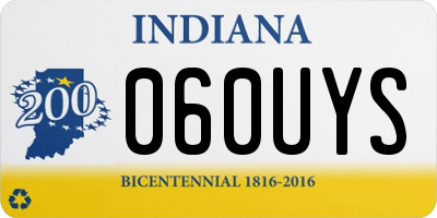 IN license plate 060UYS