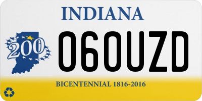 IN license plate 060UZD