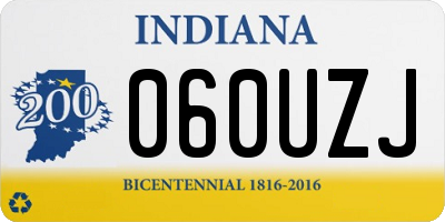 IN license plate 060UZJ