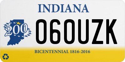 IN license plate 060UZK