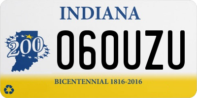 IN license plate 060UZU
