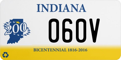 IN license plate 060V