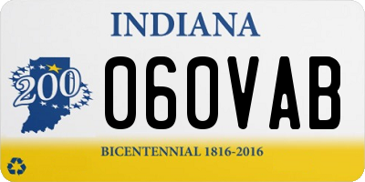 IN license plate 060VAB