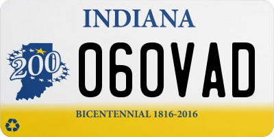 IN license plate 060VAD