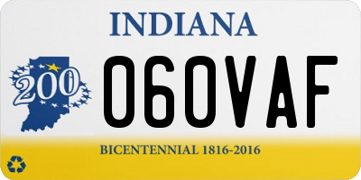 IN license plate 060VAF