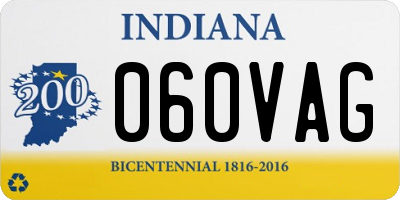 IN license plate 060VAG