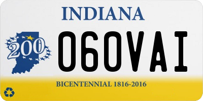 IN license plate 060VAI