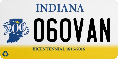IN license plate 060VAN