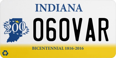 IN license plate 060VAR