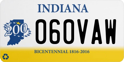 IN license plate 060VAW