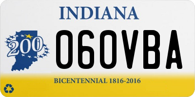 IN license plate 060VBA