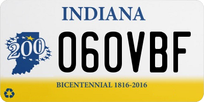 IN license plate 060VBF
