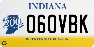 IN license plate 060VBK