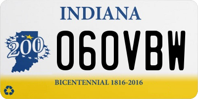 IN license plate 060VBW